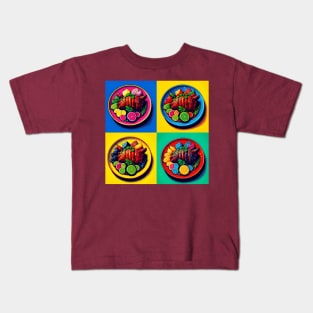 Vibrant Pop Cochinita Pibil Art - Mexican Cuisine Kids T-Shirt